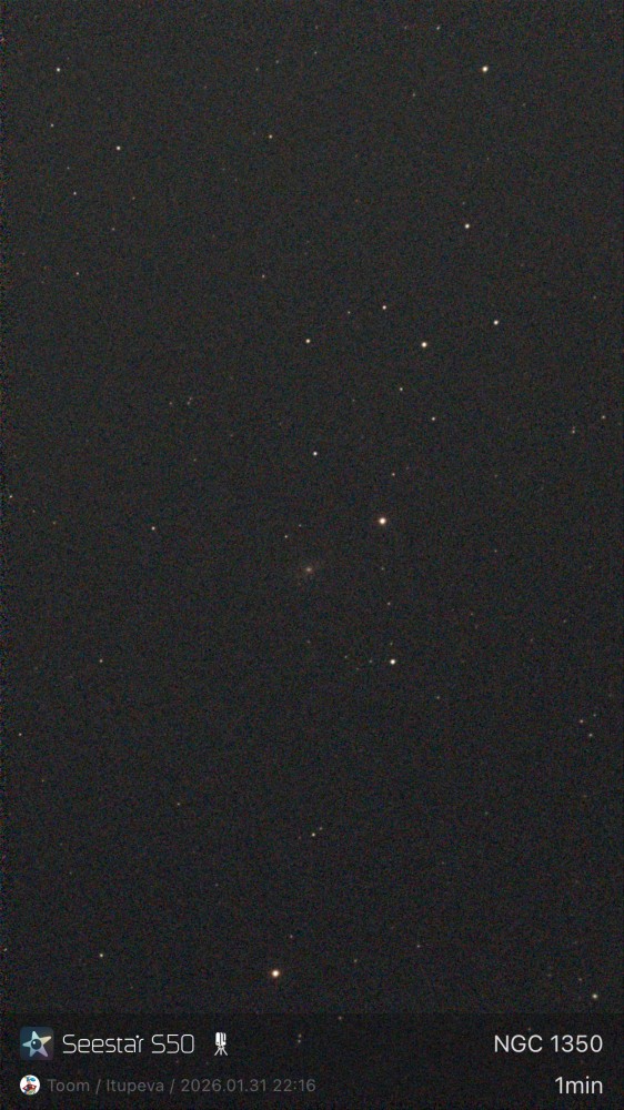 Stacked 6 NGC 1350 10.0s IRCUT 20260131 221625