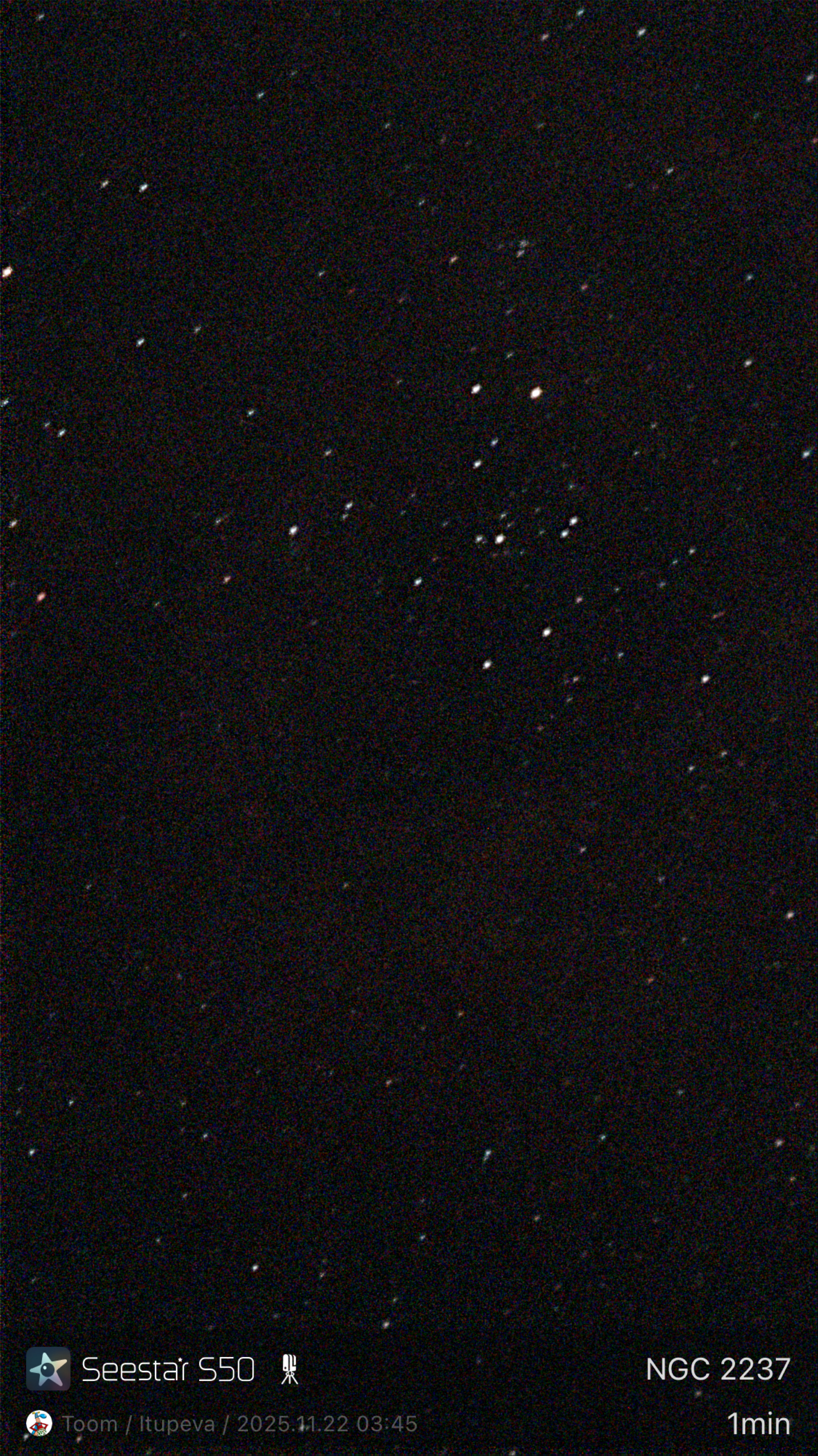 Stacked 4 NGC 2237 10.0s LP 20251122 034505
