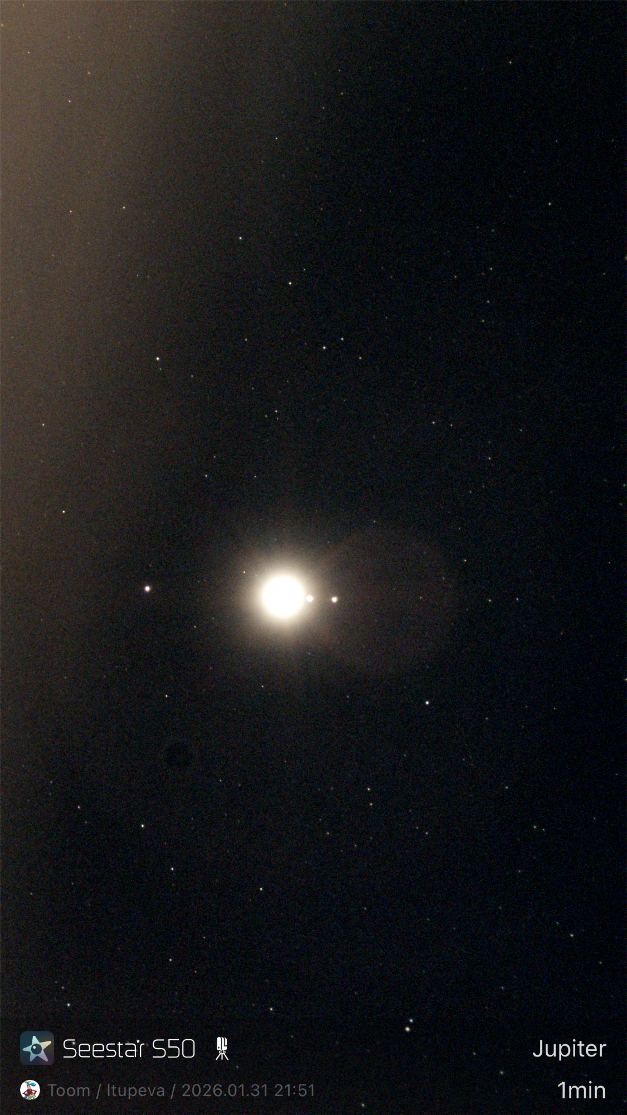 Stacked 5 Jupiter 10.0s IRCUT 20260131 215119