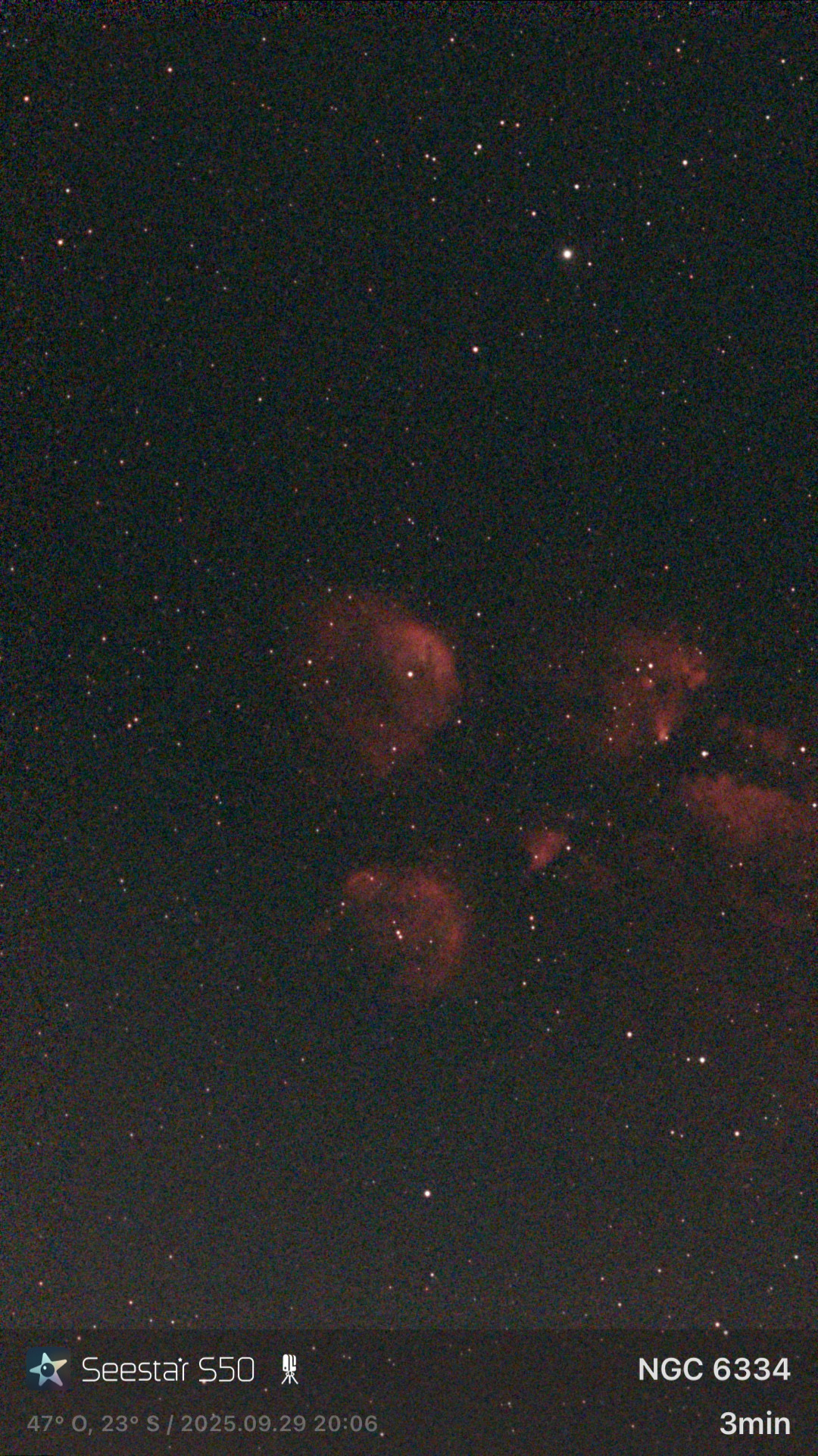 Stacked 17 NGC 6334 10.0s LP 20250929 200707(1)