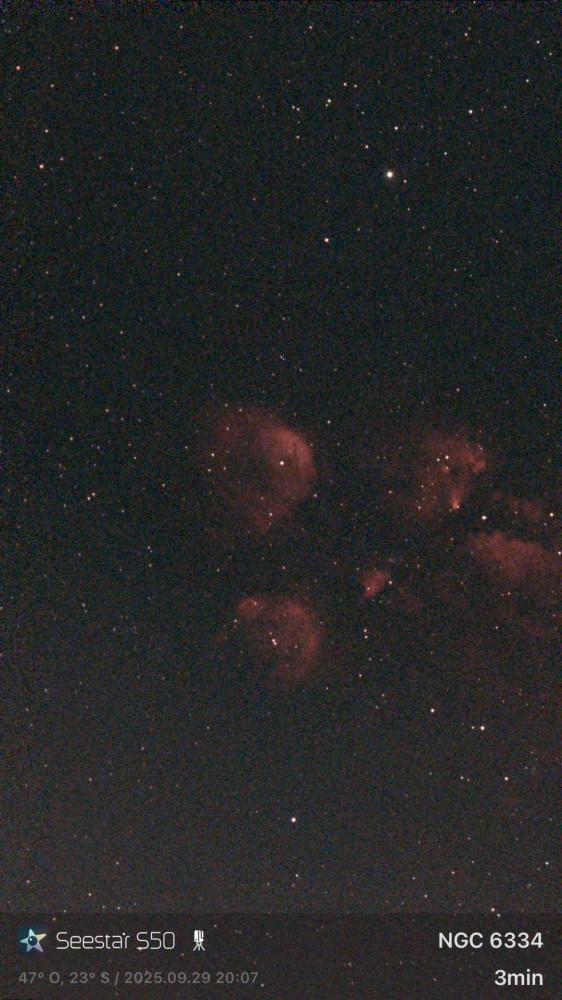 Stacked 17 NGC 6334 10.0s LP 20250929 200707