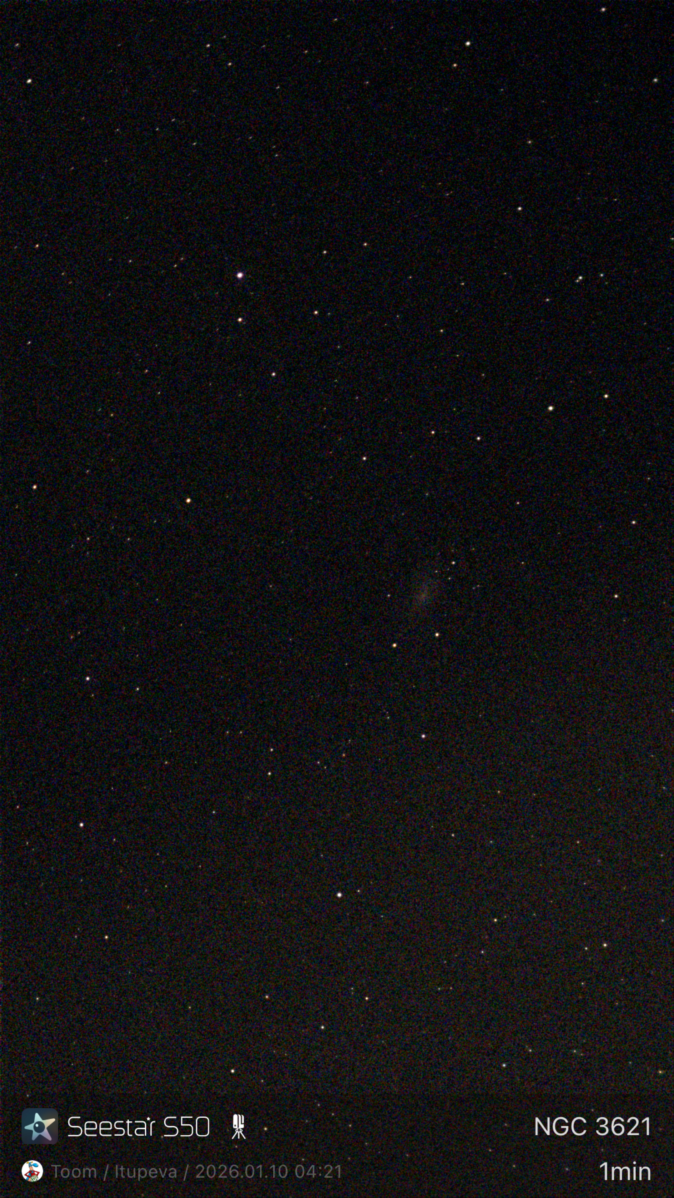 Stacked 3 NGC 3621 10.0s IRCUT 20260110 042057