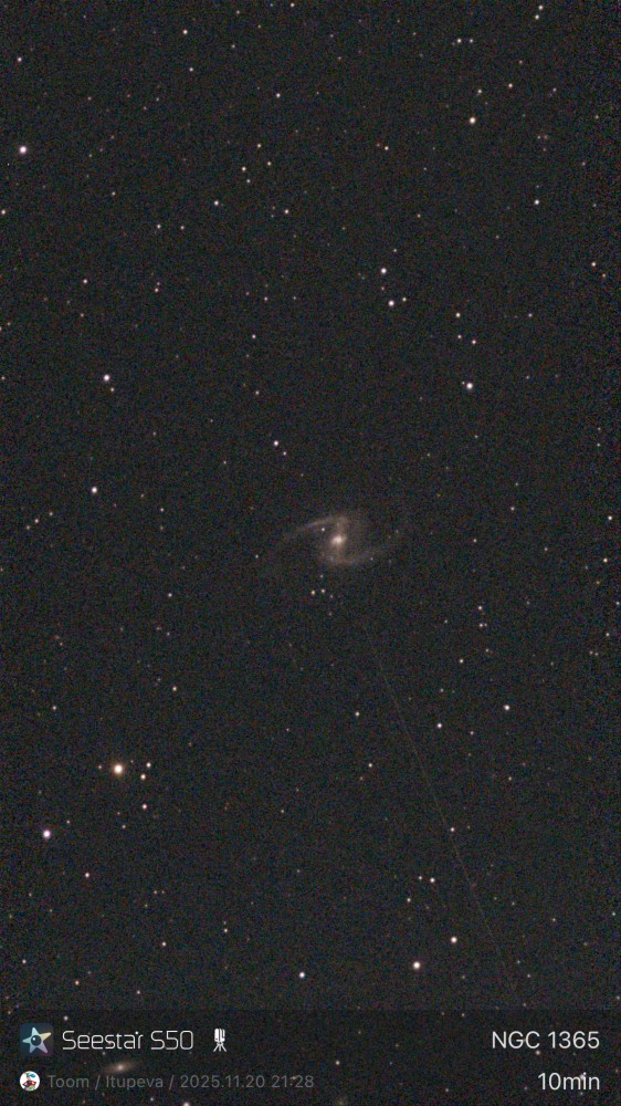 Stacked 56 NGC 1365 10.0s IRCUT 20251120 212831