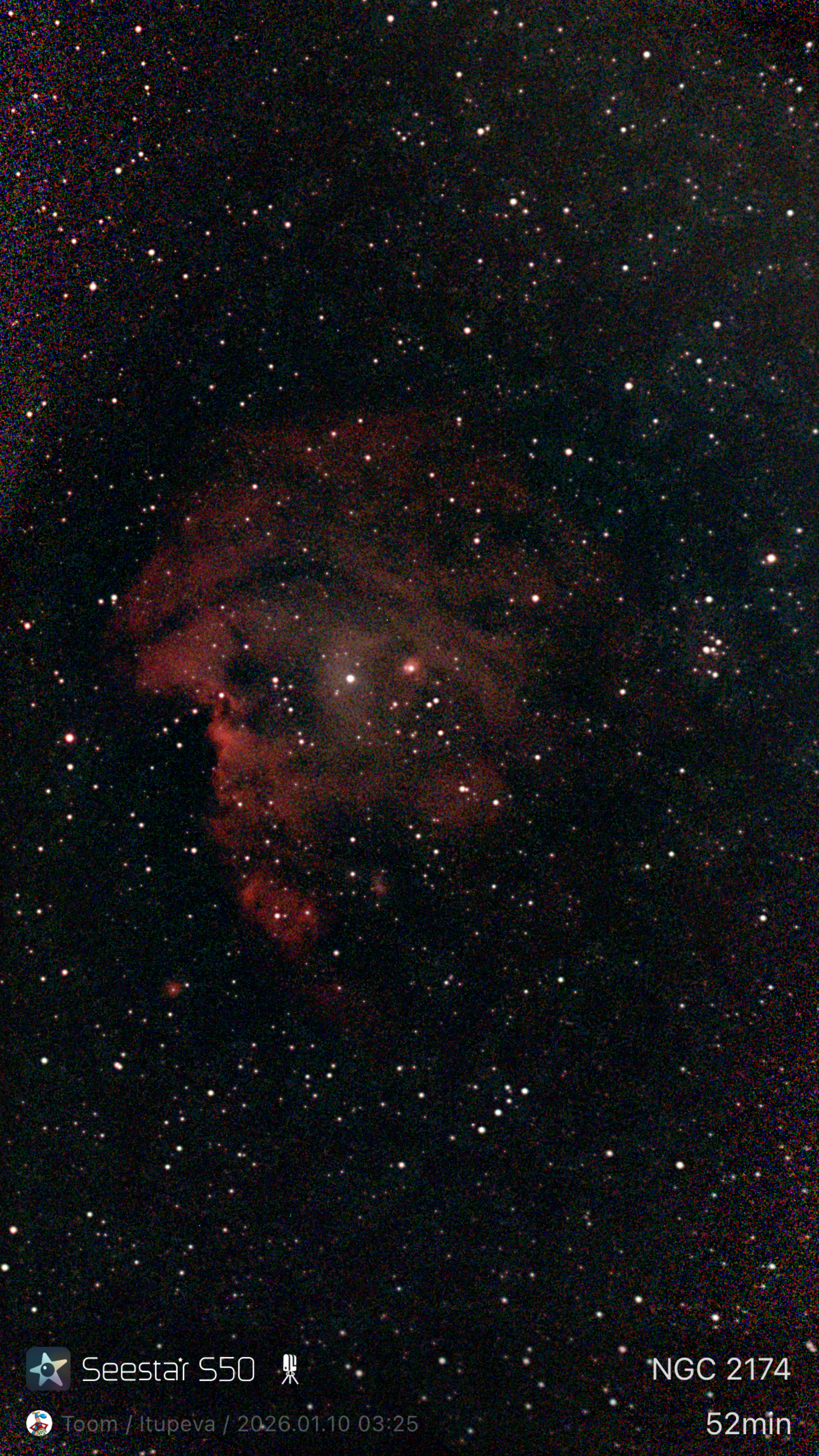 NGC 2174 -  Nebulosa Cabeça de Macaco,