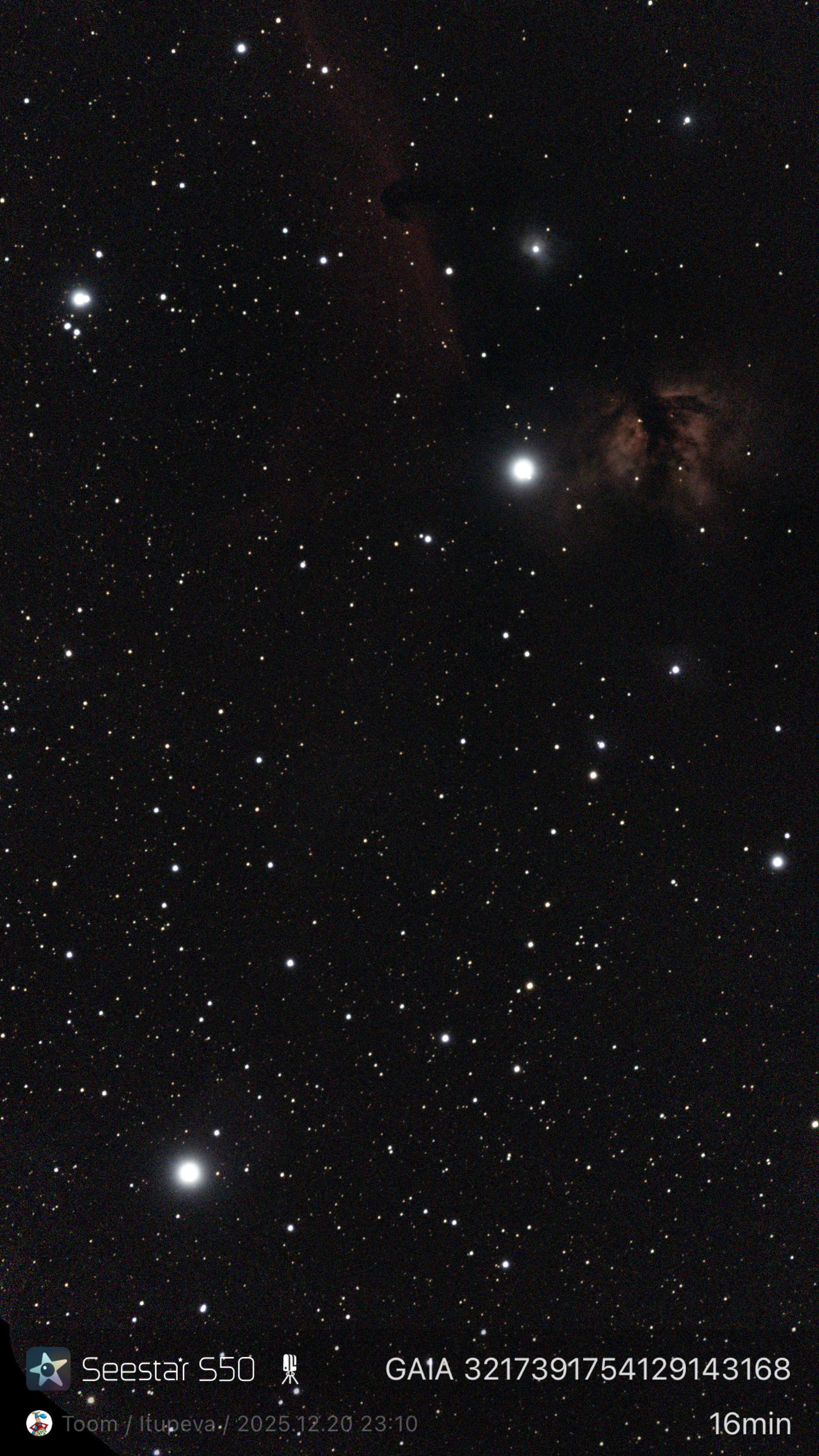 Stacked 95 mosaic GAIA 3217391754129143168 10.0s IRCUT 20251220 231033