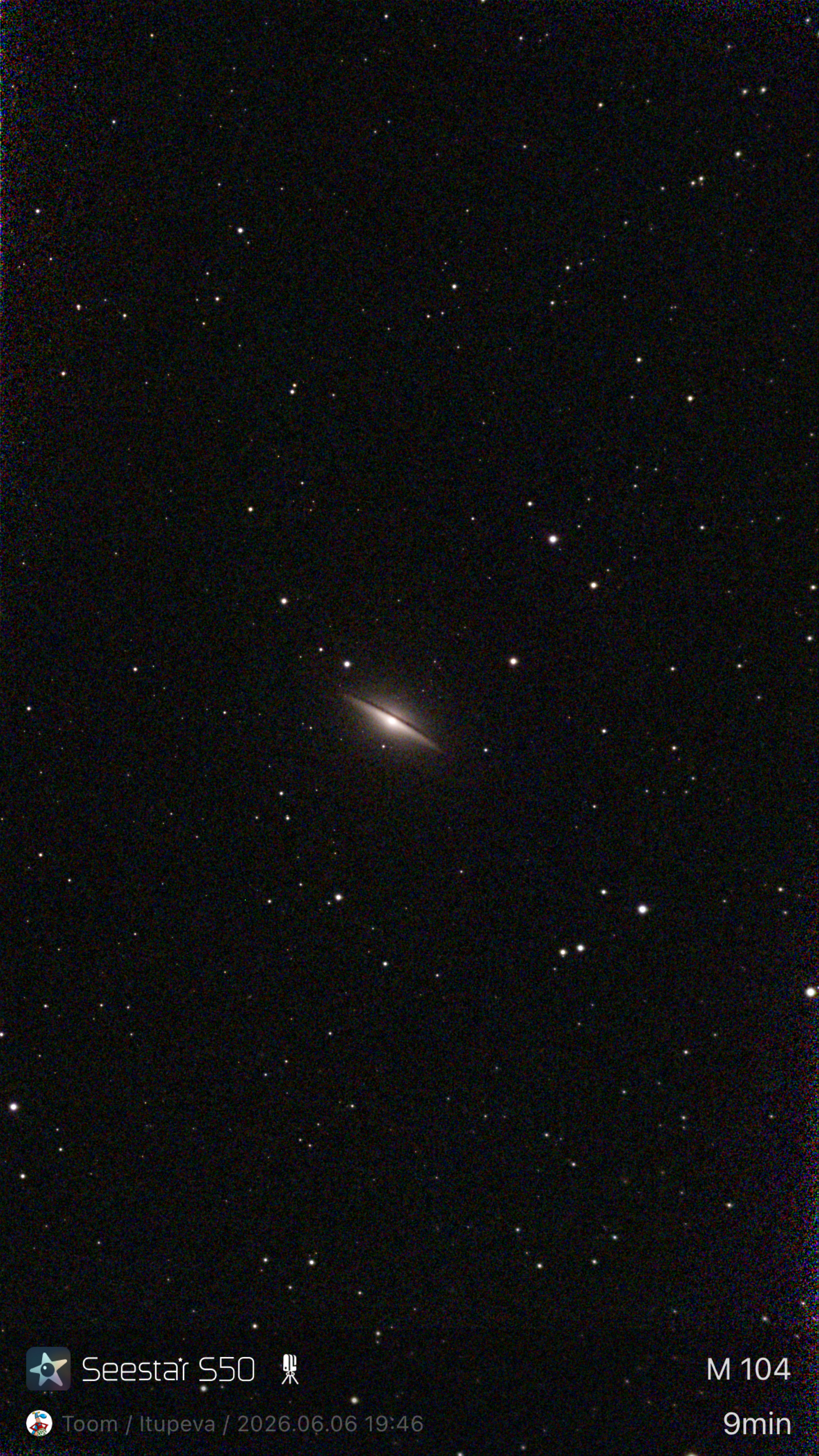 M104 - Galaxia do Sombrero