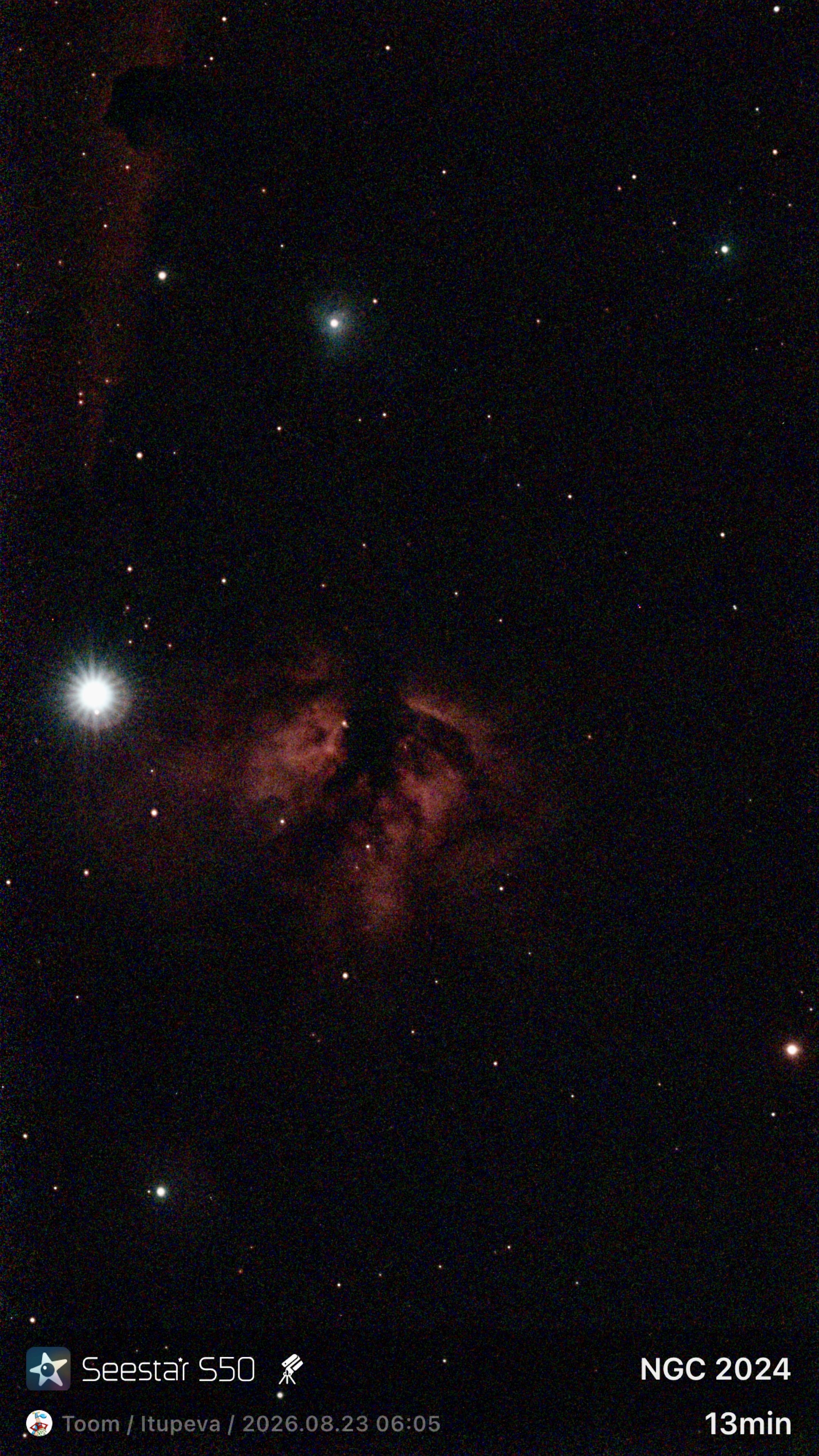 NGC 2024 - Nebulosa da Chama