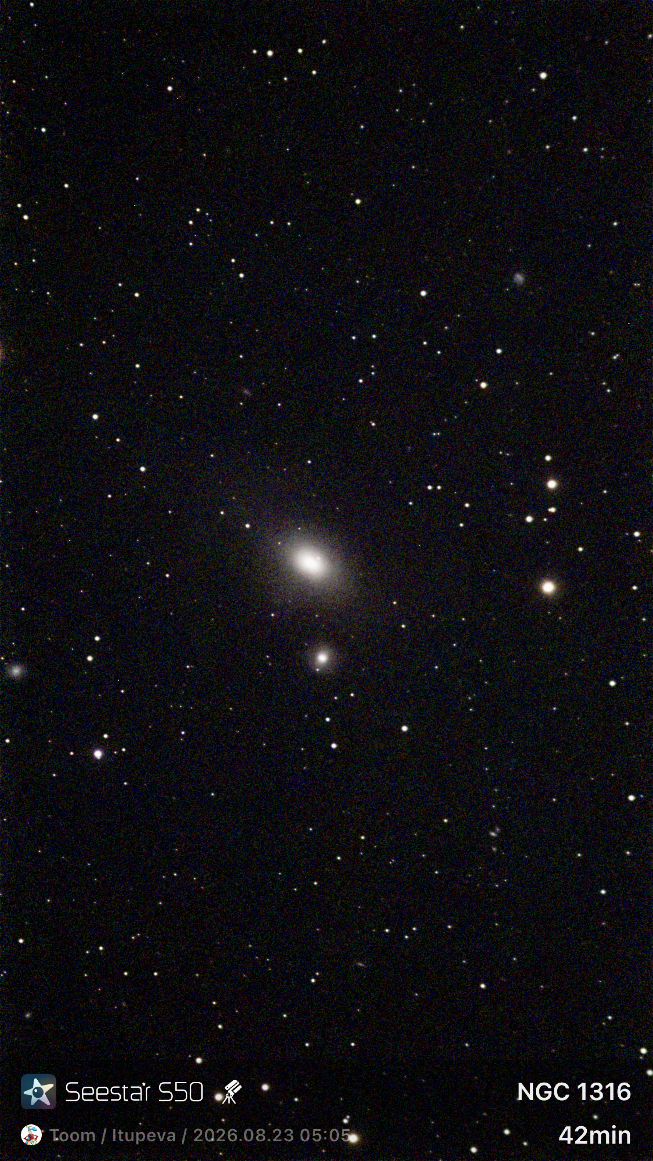 NGC 1316 também chamada de Fornax A